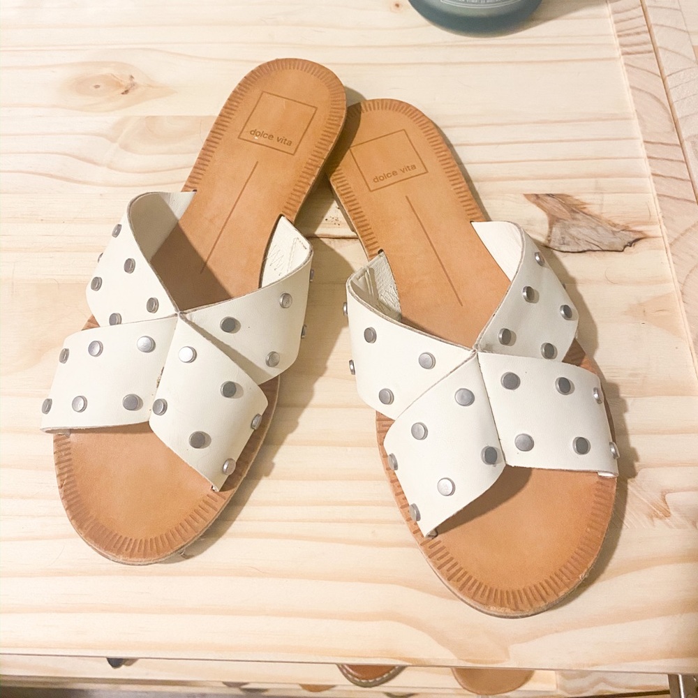 White sandals